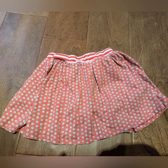 Mini Boden Orange/pink Skort with daisies and pockets size 7-8 - Picture 5 of 5